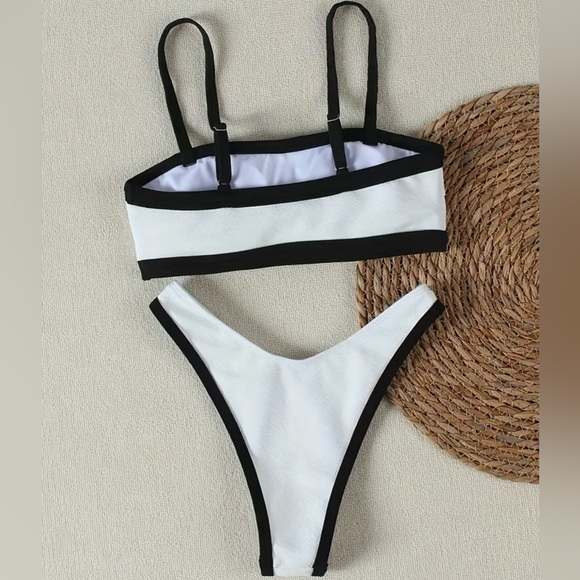 shein solid colour high leg women’s bikini - Picture 2 of 7